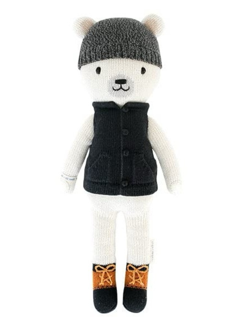 Cuddle + Kind Hudson Polar Bear Little 13" Hand-Knit Doll 1 13”